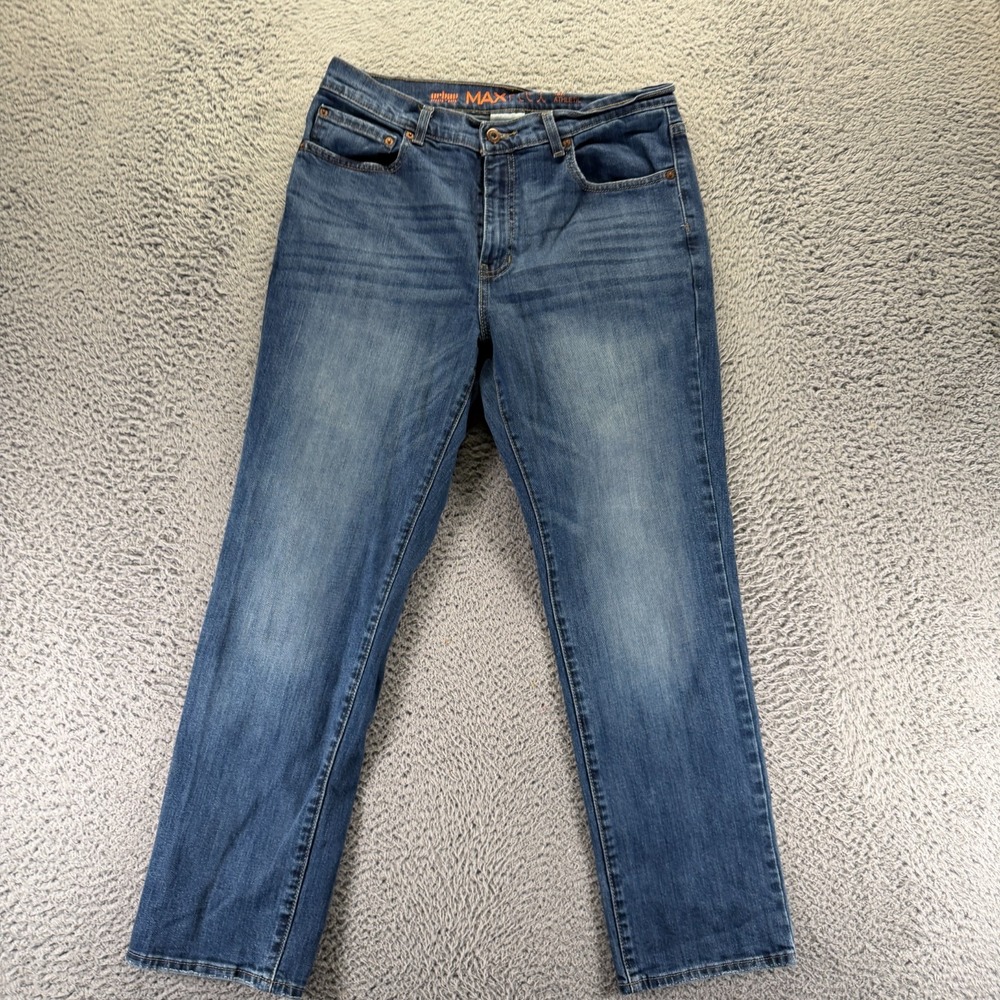 Urban Pipeline MaxFlex Jeans Mens 33x30 Blue Cotton Denim Straight Faded Stretch